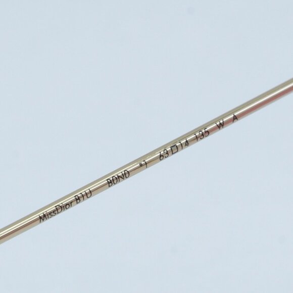 Dior MISSDIOR B1U B0N0 Sunglasses Gold Cat Eye Frame, Pink Lenses - Picture 9 of 13